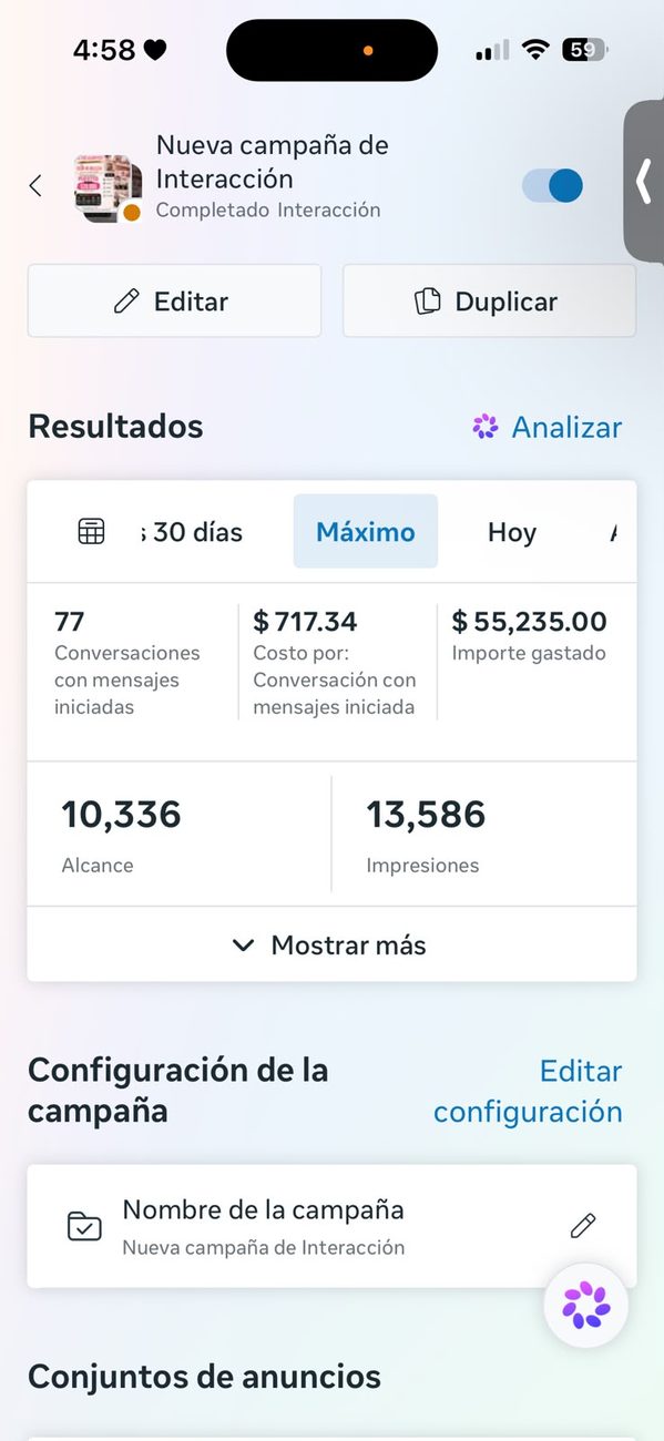Campaña de interacción por WhatsApp